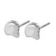 Cymbal ™ DQ metal Earpin Alopronia for Ginko beads - Antique silver